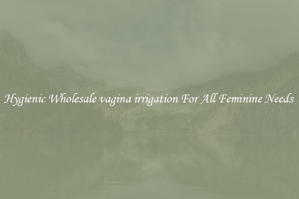 Hygienic Wholesale vagina irrigation For All Feminine Needs 