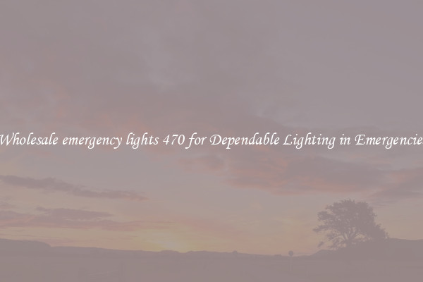 Wholesale emergency lights 470 for Dependable Lighting in Emergencies