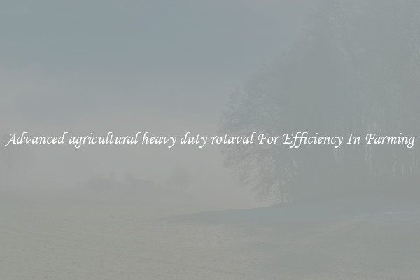 Advanced agricultural heavy duty rotaval For Efficiency In Farming