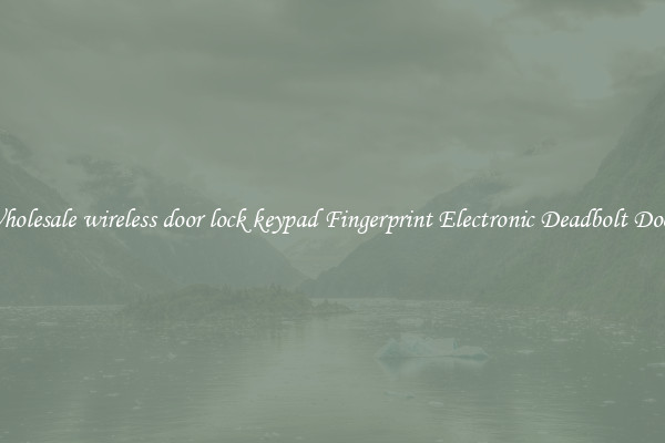 Wholesale wireless door lock keypad Fingerprint Electronic Deadbolt Door 
