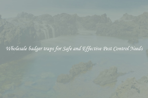 Wholesale badger traps for Safe and Effective Pest Control Needs