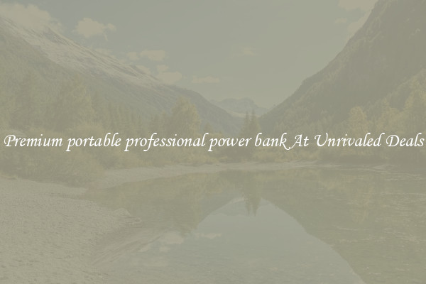 Premium portable professional power bank At Unrivaled Deals