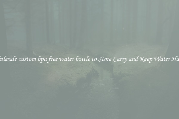 Wholesale custom bpa free water bottle to Store Carry and Keep Water Handy