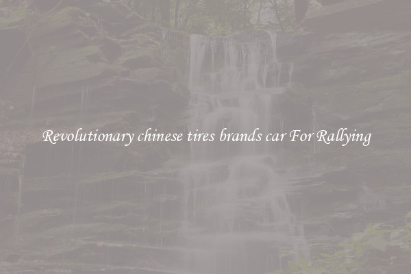 Revolutionary chinese tires brands car For Rallying