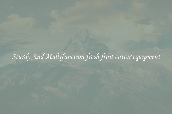 Sturdy And Multifunction fresh fruit cutter equipment